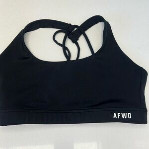 Alpha Forward black sports bra size small